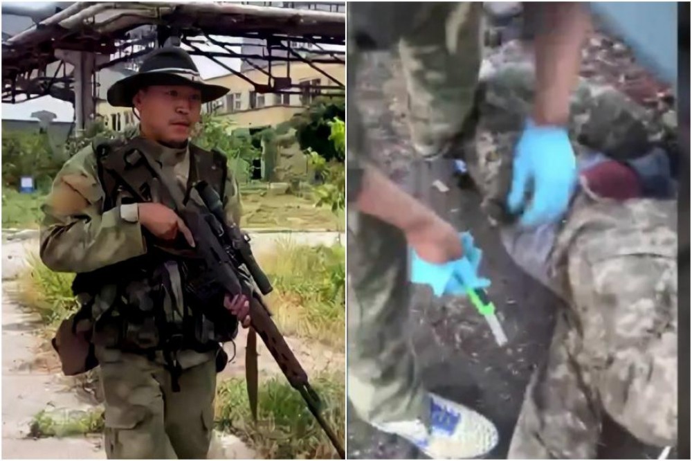 VIDEO +18 // Soldat rus, filmat în timp ce ar castra un soldat ucrainean. Ucrainenii, șocați de imagini: „Rusia trebuie să plătească pentru asta”